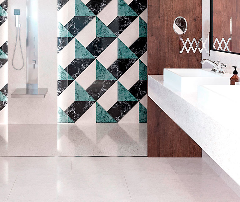 Baños elegantes, accesibles y adaptados a posibles necesidades futuras
